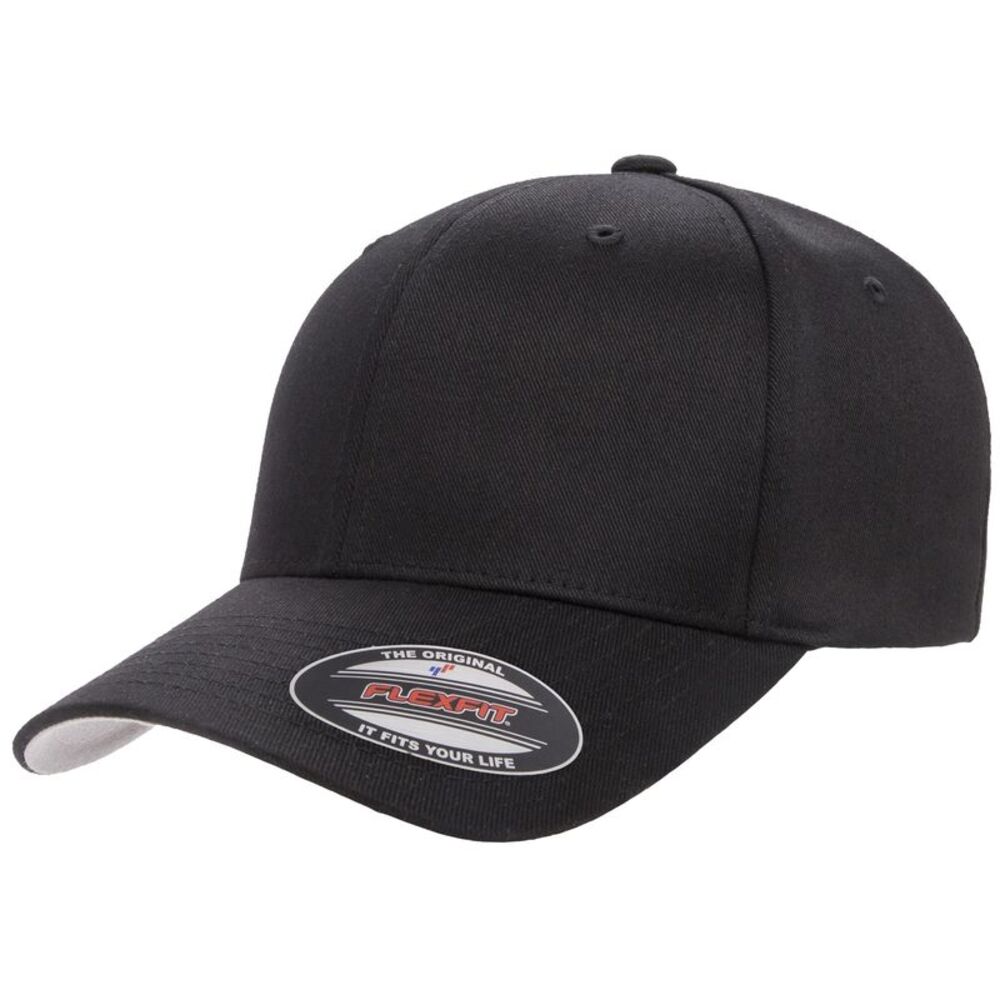 Flexfit Childrens/Kids Wooly Combed Cap / Black